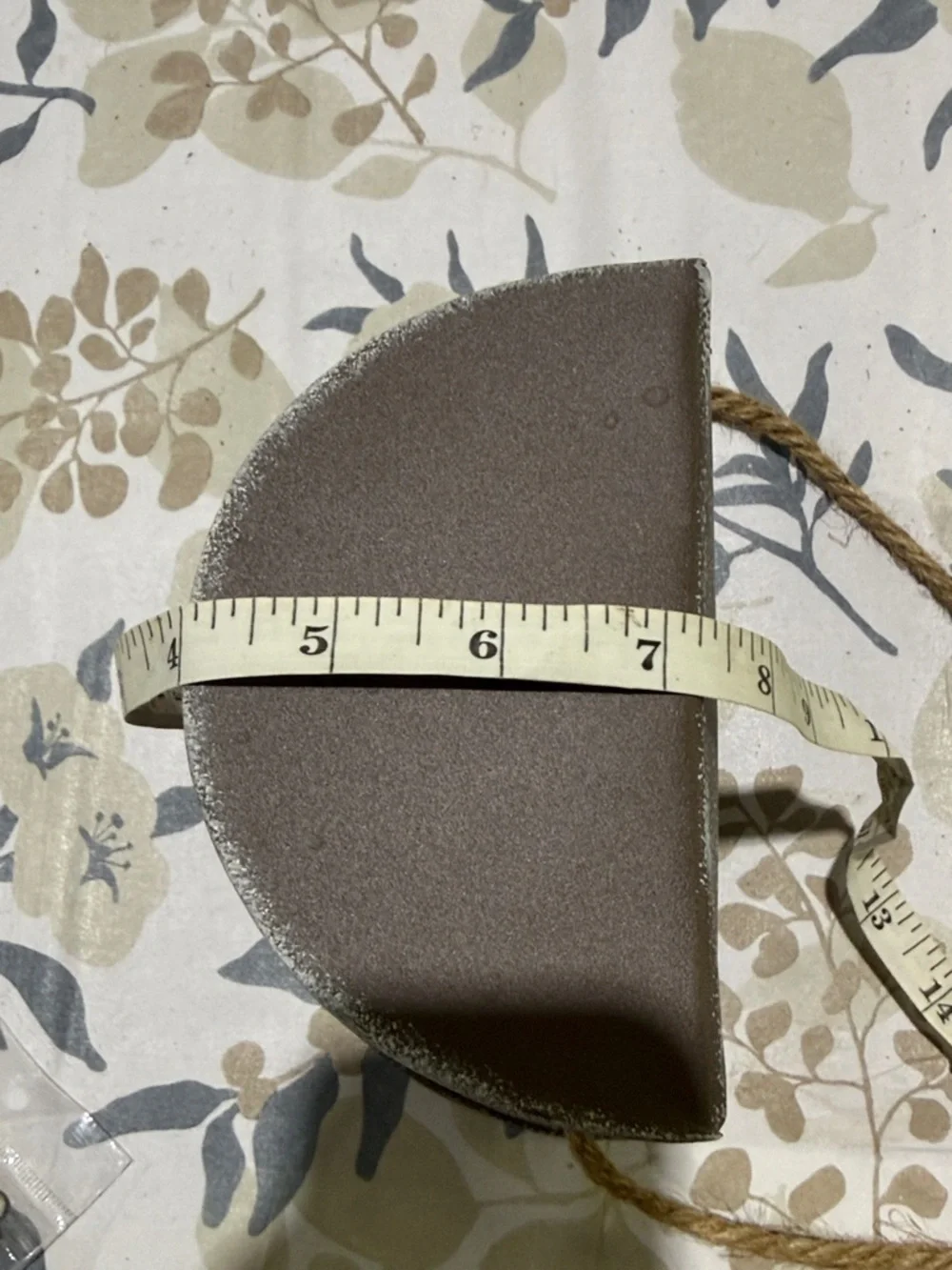 Rustic Metal Flower Pot with Rope Handle - Brown - Picture 9 of 9